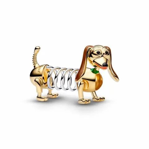 Disney Toy Story Slinky Dog 14k gold-plated and st