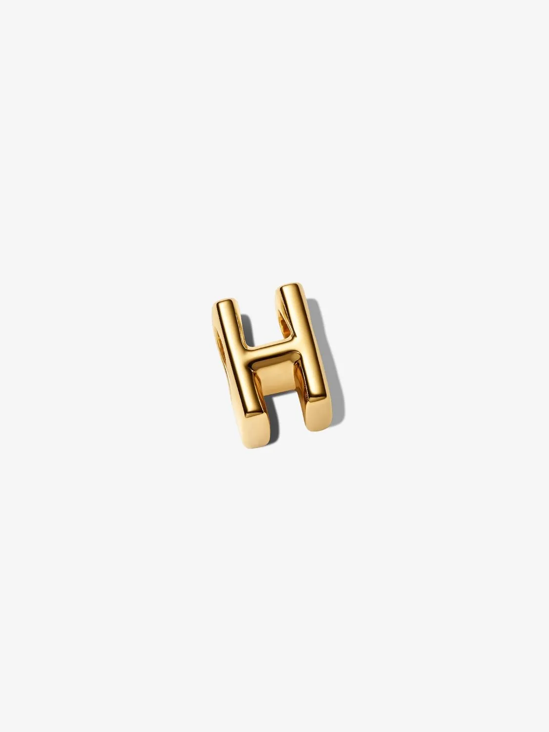 Letter H 14k gold-plated charm/ 763954C00
