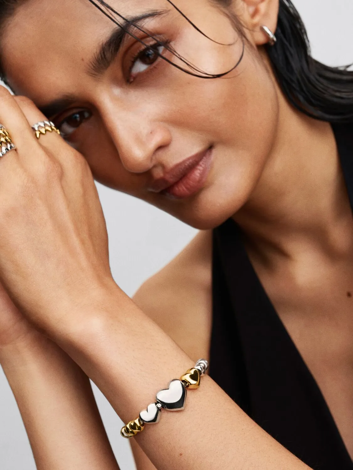 Heart sterling silver mini charm / 793998C00