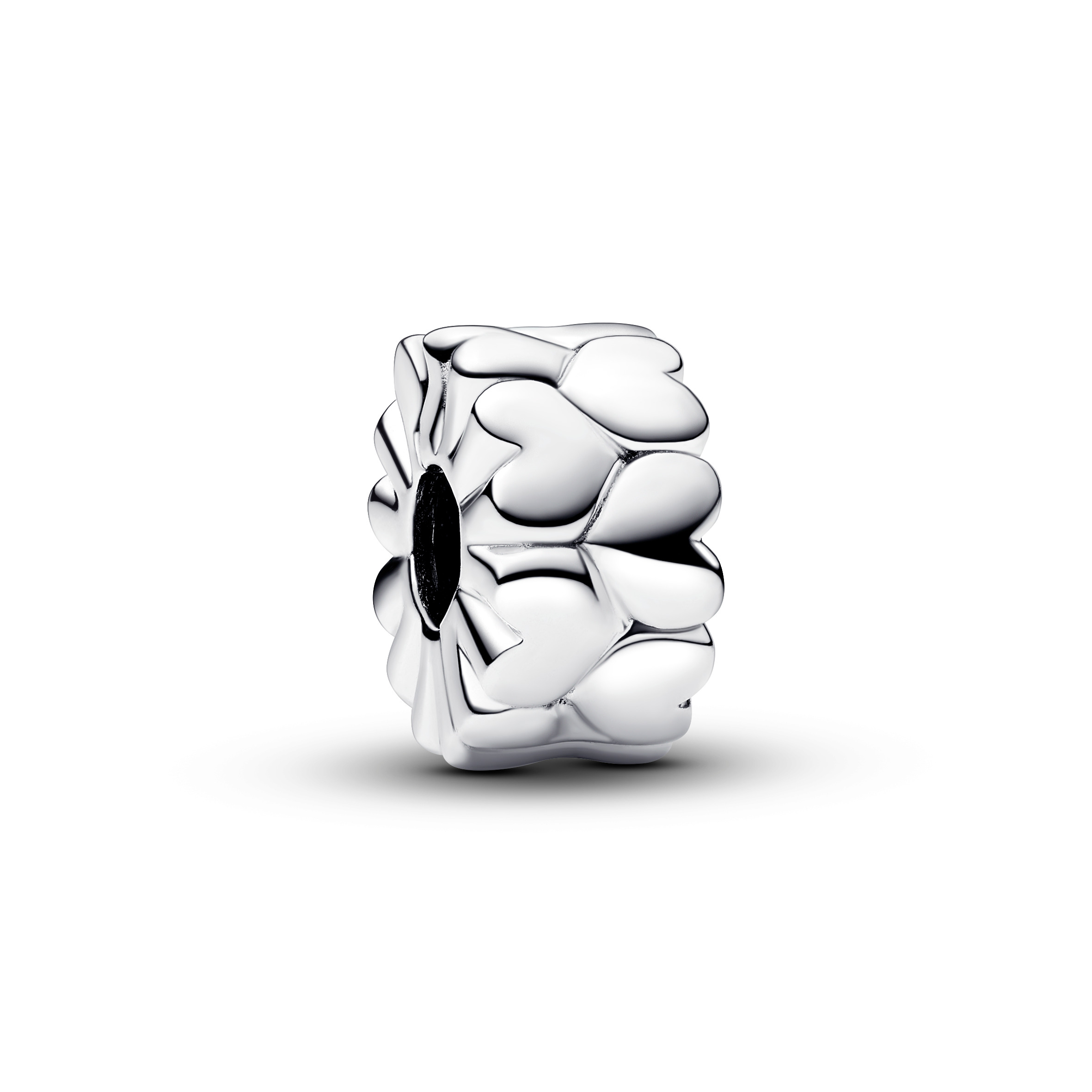 Hearts sterling silver clip