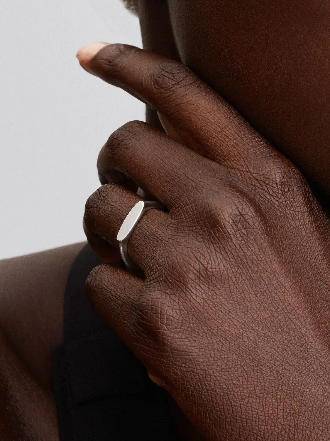 Engravable sterling silver ring / 193986C00-58