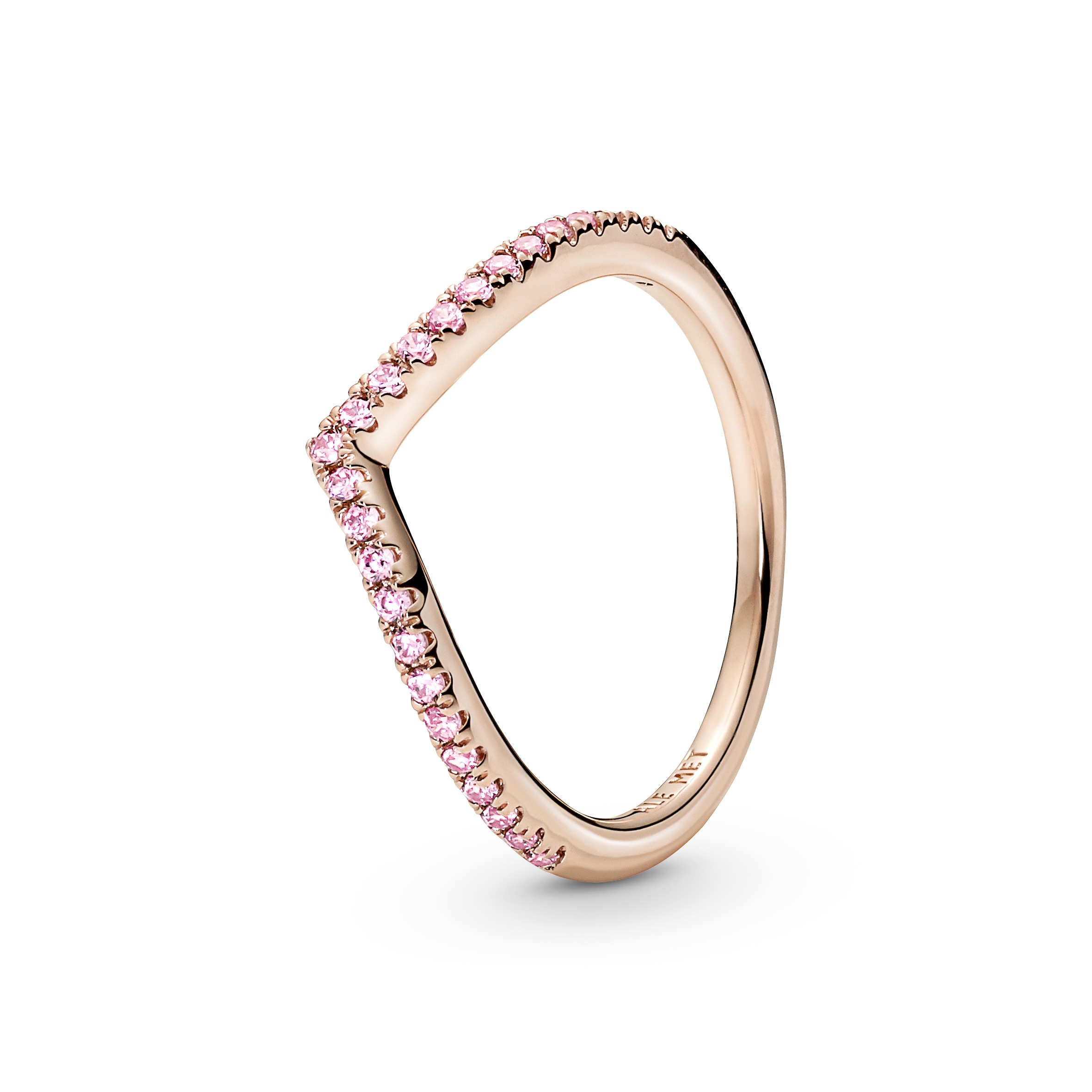 Moments Rose Gold plated metal blend Ring / 186316C02-54