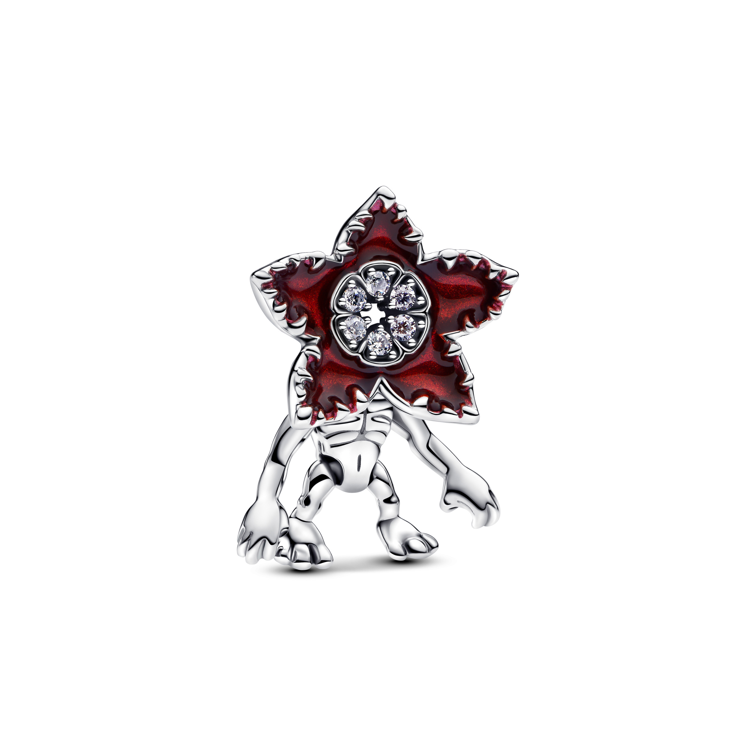 Stranger Things Demogorgon sterling silver charm w