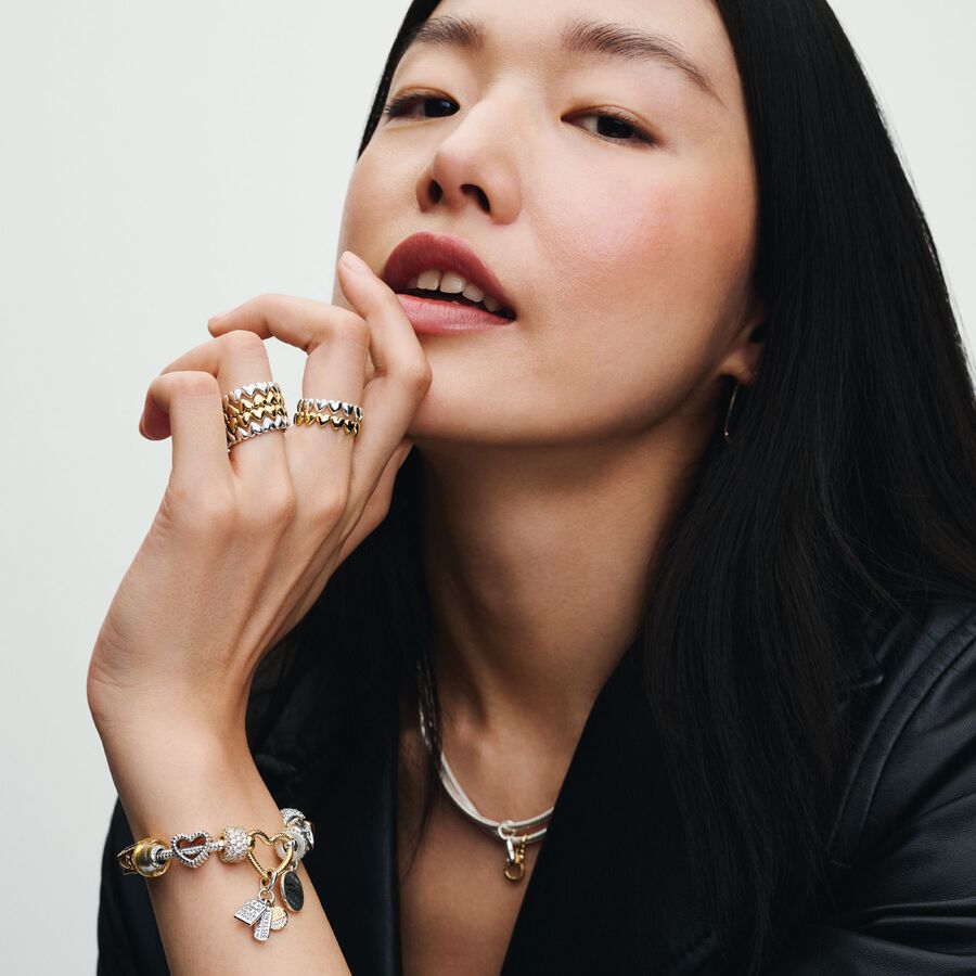 Moments Gold Plated Ring / 163427C00-56