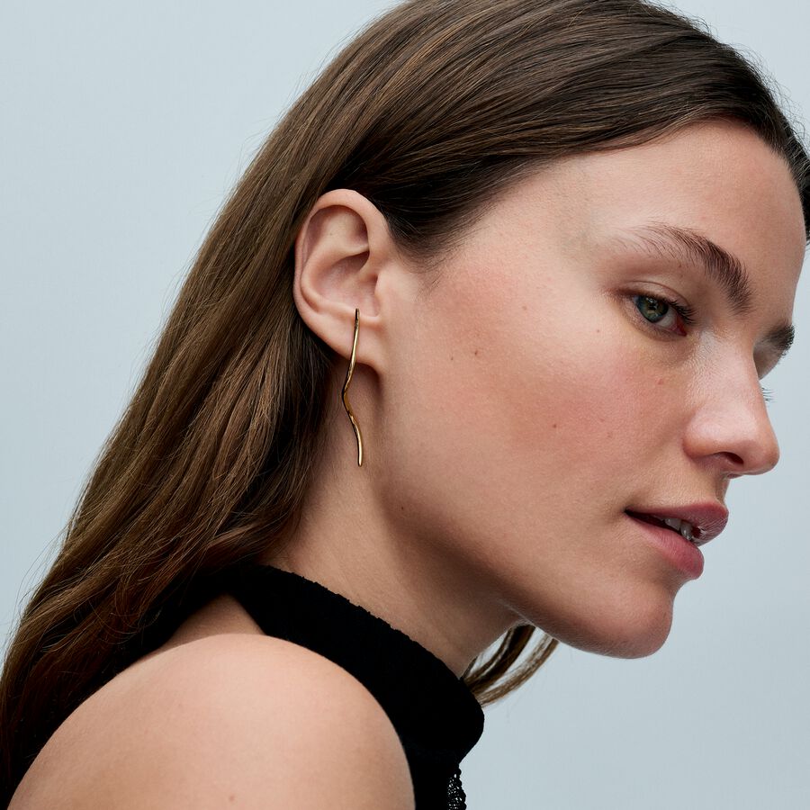 14k Gold-plated stud earrings