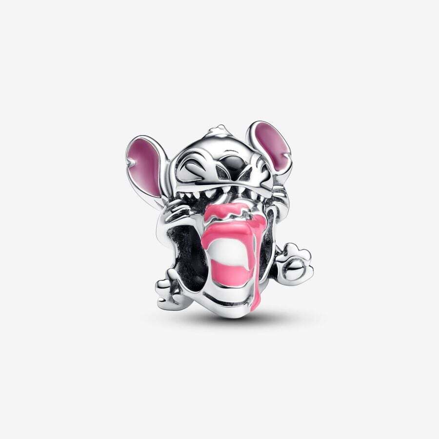 Disney Stitch birthday cake sterling silver charm 