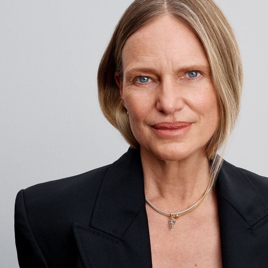 Cupid sterling silver and 14k gold-plated dangle/ 763663C00